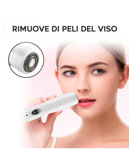 Épilateur 4-en-1 pour Femmes - Rasoir Facial et Corporel Rechargeable