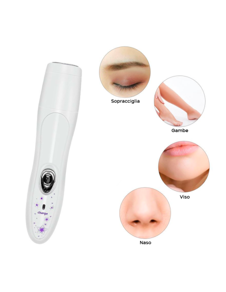 Épilateur 4-en-1 pour Femmes - Rasoir Facial et Corporel Rechargeable