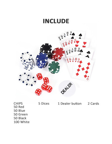Set pour poker professionnel 300 Fiches avec...