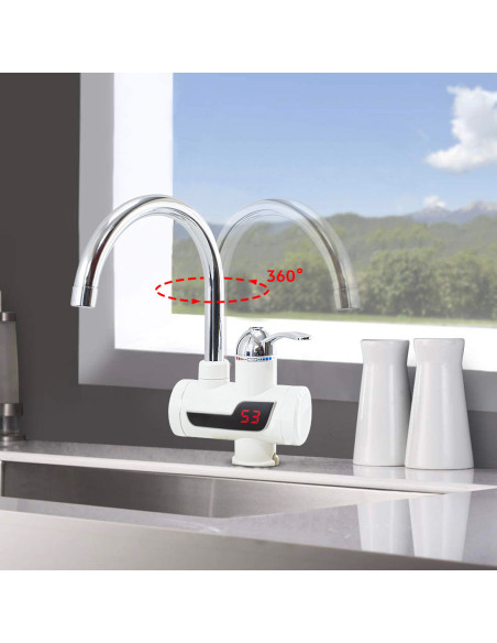 111238 Robinet électrique à température chaude instantanée avec mitigeur douche