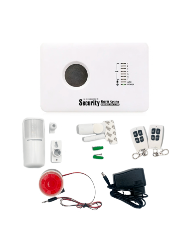 Kit d'alarme antivol domestique sans fil avec contrôle via application GSM