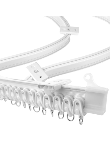 Rail rideau flexible PVC de 5 mètres Pliable et...