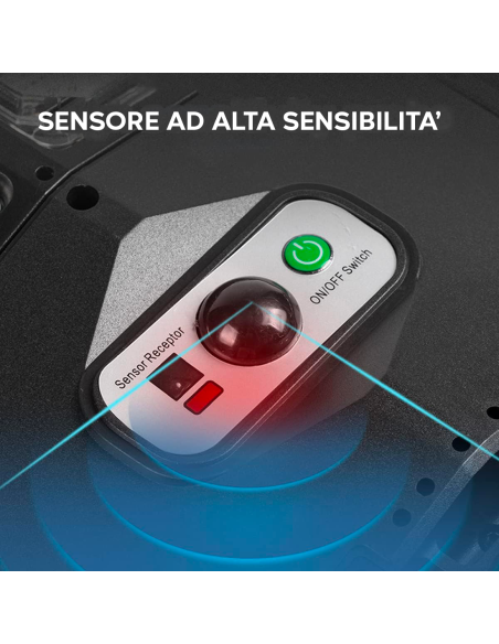 Lampadaire Solaire 1000 lumen avec Détecteur Mouvement Télécommande IP65 W789B-6