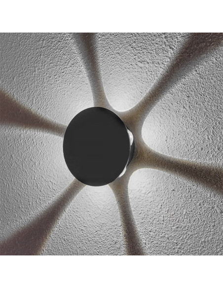 Applique Murale Ronde avec 6 LED 18W Éclairage Intérieur Design Moderne