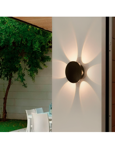 Applique Murale Ronde avec 6 LED 18W Éclairage...