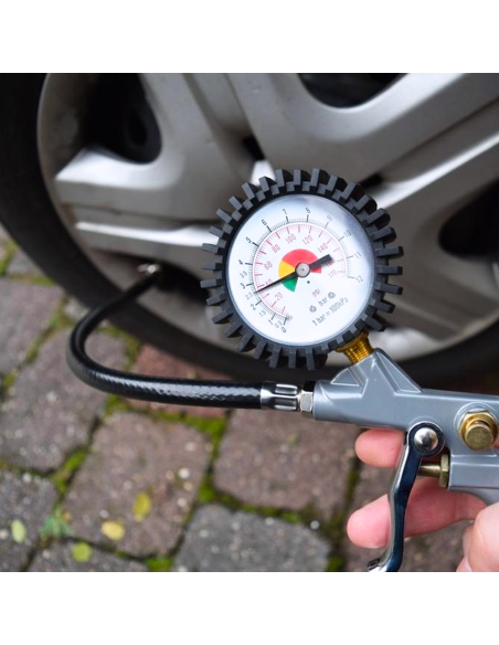 Accessoires pour Compresseur Gonfleur de Pneus Manomètre pour Automobiles
