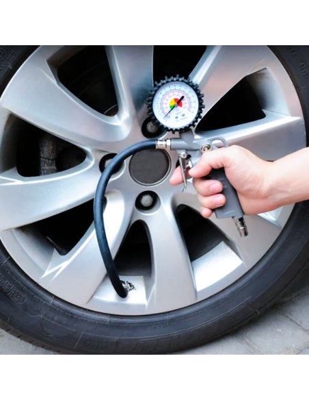 Accessoires pour Compresseur Gonfleur de Pneus Manomètre pour Automobiles