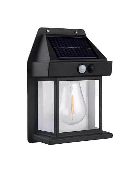 Lampe murale solaire rechargeable l'extérieur BK-888 lumière capteur mouvement