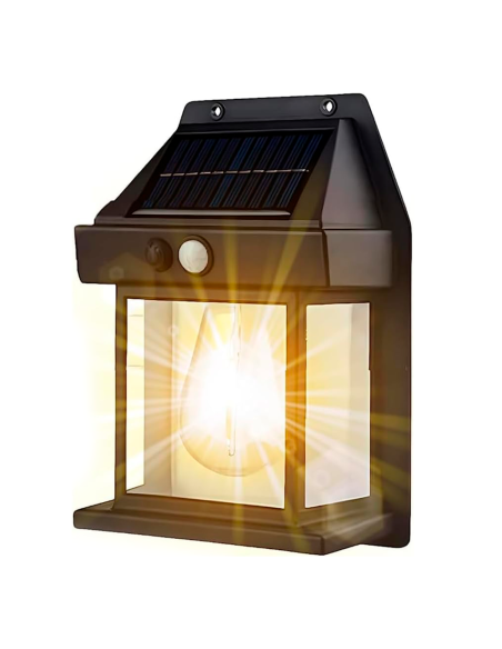 Lampe murale solaire rechargeable l'extérieur BK-888 lumière capteur mouvement