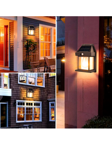 Lampe murale solaire rechargeable extérieur...