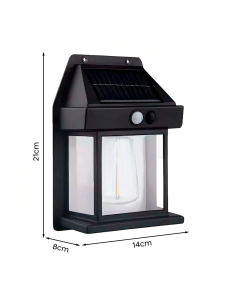 Lampe murale solaire rechargeable extérieur BK-888D lumière capteur de mouvement