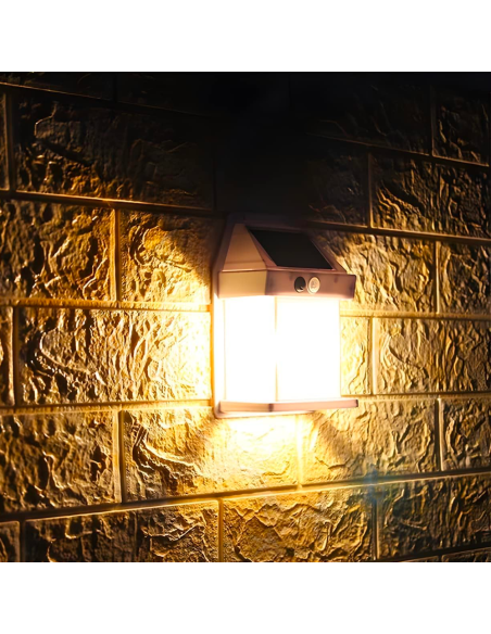 Lampe murale solaire rechargeable extérieur BK-888D lumière capteur de mouvement