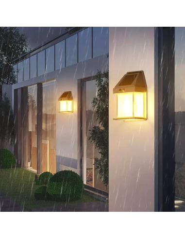 Lampe murale solaire rechargeable extérieur...