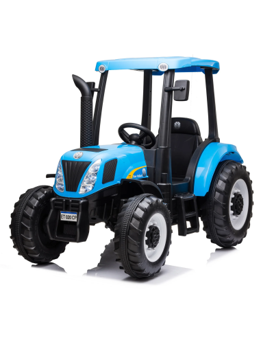 Tracteur électrique enfants New Holland BIG LT935 12V avec lumières LED et sons