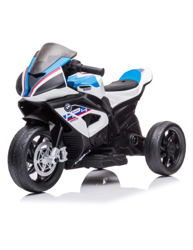 Moto électrique pour enfants BMW HP4 Sport à 3 roues avec licence officielle 12V