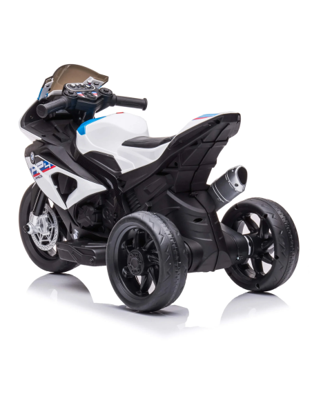 Moto électrique pour enfants BMW HP4 Sport à 3 roues avec licence officielle 12V