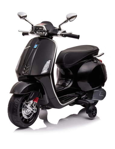 Moto électrique enfants LT941 Piaggio Vespa Sprint 12V avec lumières et sons LED