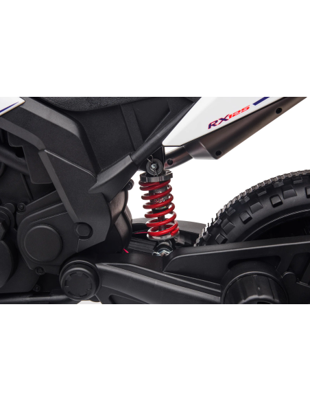 Moto électrique enfants LT944 Aprilia Motocross RX125 12V lumières LED et sons