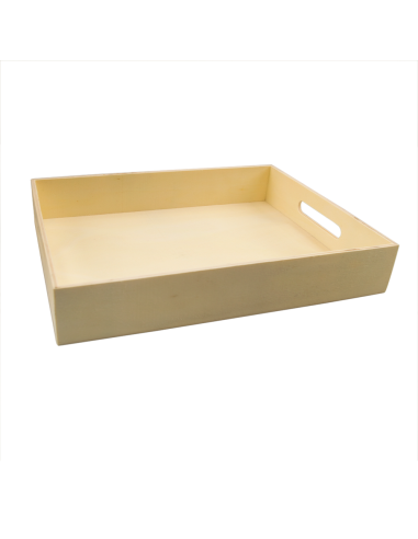 Ensemble 3 plateaux bois naturel avec poignées...