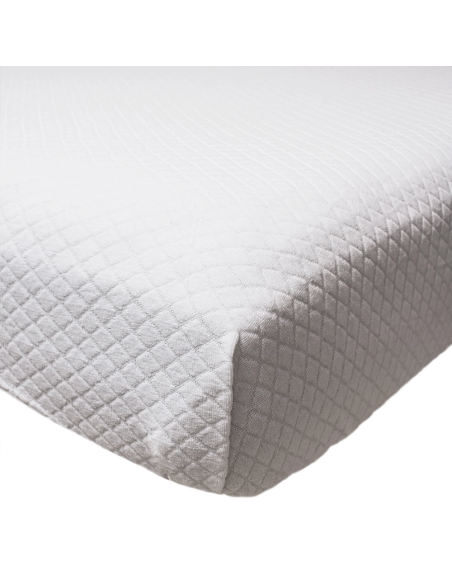 Housse matelas lit individuel coton Jacquard 100x200, respirante et absorbante