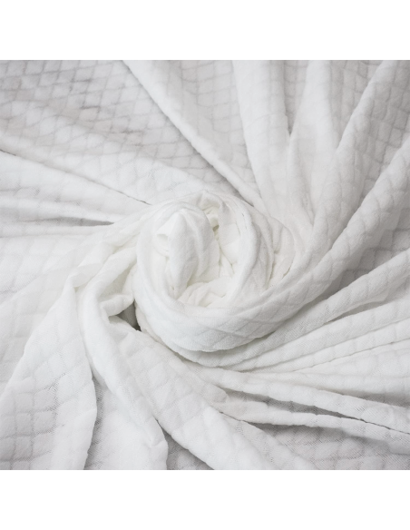 Housse matelas lit individuel coton Jacquard 100x200, respirante et absorbante