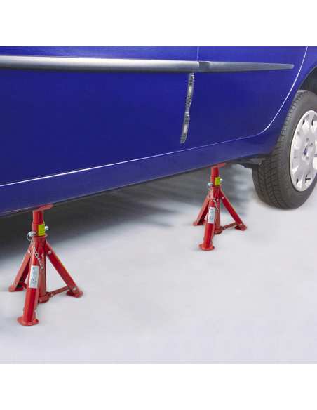 Chandelles pour véhicules 2 pièces réglables charge maximale 2000 kg, 275-365 mm