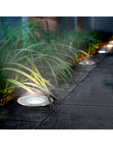 Spot encastrable LED rond IP65 avec douille GU10 résistant au sol