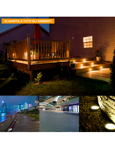 Spot encastrable LED rond IP65 avec douille...