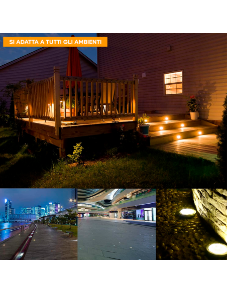 Spot encastrable LED rond IP65 avec douille GU10 résistant au sol