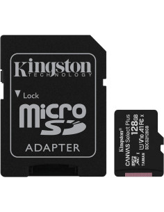 Carte MicroSD adaptateur SD Kingston Canvas Select Plus SDCS2/128 Go Classe 10