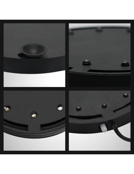 Lampe à bulles d'aquarium à LED RVB Éclairage sous-marin Ventouse de fixation