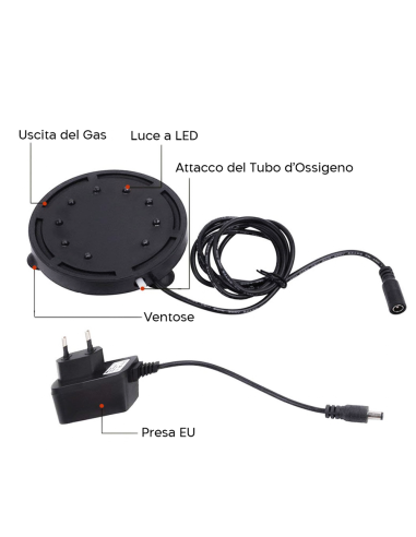 Lampe à bulles d'aquarium à LED RVB Éclairage...