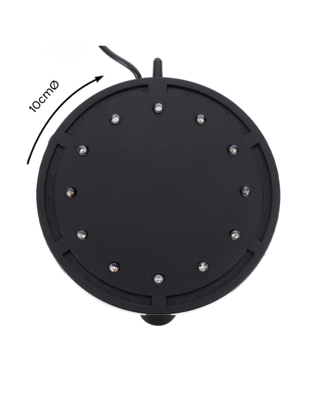 Lampe à bulles d'aquarium à LED RVB Éclairage sous-marin Ventouse de fixation