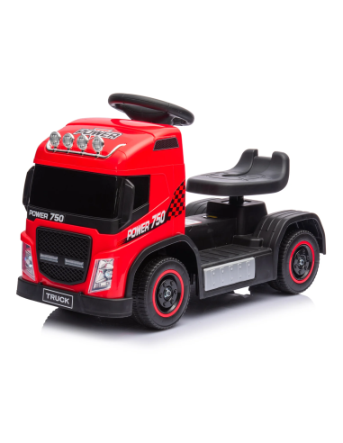 Chariot électrique pour enfants LT950, petit camion 6V avec lumières et sons LED Rouge