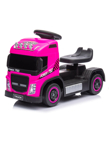 Chariot électrique pour enfants LT950, petit camion 6V avec lumières et sons LED Rose