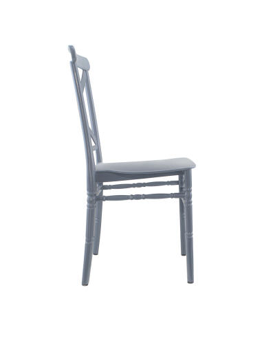 Pack 6 chaises Sidney Gris polypropylène...