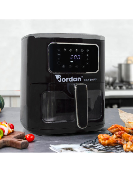 Friteuse à air 1600W JCFA-501AP Capacité 7,5 lt 200° avec verre transparent