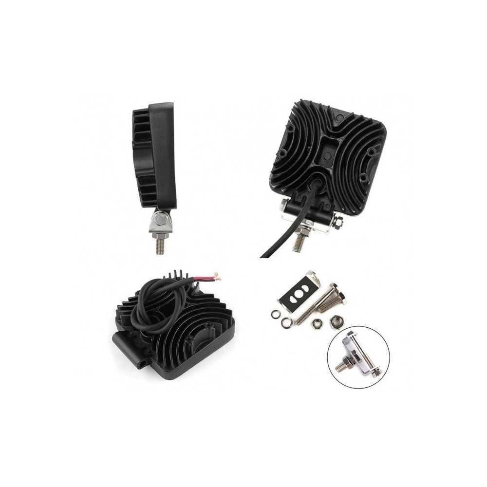 FARD -27w - 9 LED lumière froide / Convient pour voiture - camion - bateau (carré) 