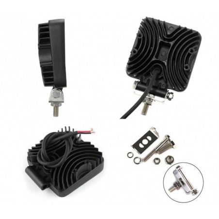 FARD -27w - 9 LED lumière froide / Convient pour voiture - camion - bateau (carré) 