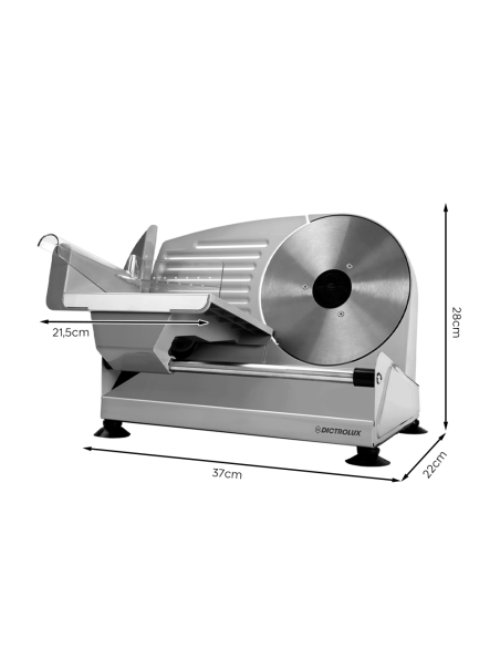 Trancheuse électrique de comptoir Dictrolux 200W lame inox 19cm