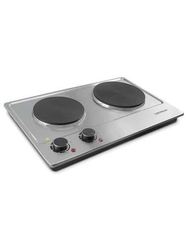 Cuisinière électrique double plaque acier Dictrolux2500W thermostat est réglable