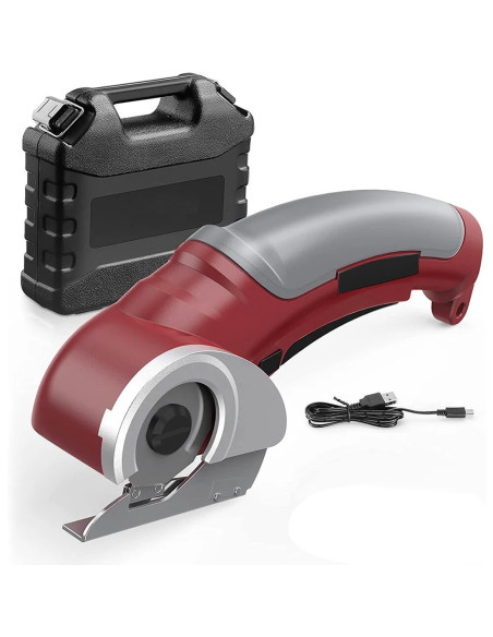 Coupe-tissu ou plastique électrique sans fil rechargeable batterie 4,2V