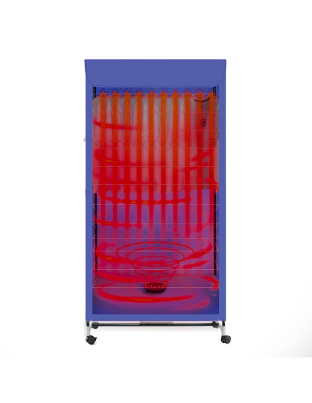 Sèche-linge électrique portable à air chaud support vêtements pour armoire 1100W
