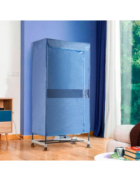 Sèche-linge électrique portable à air chaud support vêtements pour armoire 1100W