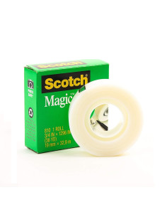 Scotch Magic Tape 3M 19 mm x 33 m transparent opaque et...