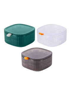 Boîte en plastique transparente pour organisateur de...