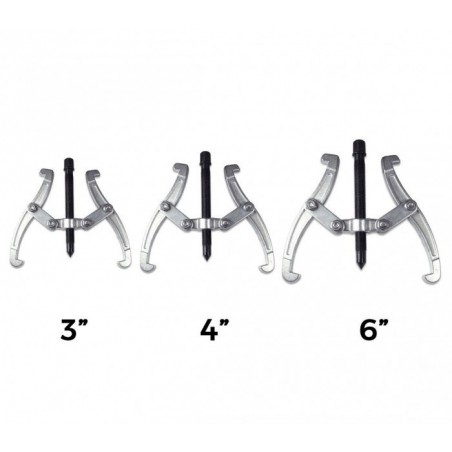 Lot de 3 extracteurs de roulements à 2 pinces (75 - 100 - 150 mm) -