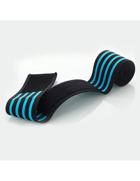 Genouillère élastique avec fermeture velcro anti-déchirure réglable