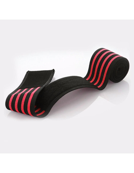 Genouillère élastique avec fermeture velcro anti-déchirure réglable