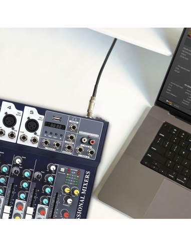 Mélangeur Audio 7 Canaux Professionnel...